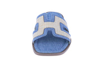 WOMAN'S SHOES BLUE DENIM SANDALS ELIO-18