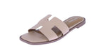 WOMAN'S SHOES NUDE PU LEATHER SANDALS ELIO-20