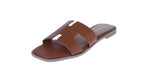 WOMAN'S SHOES TAN PU LEATHER SANDALS ELIO-20