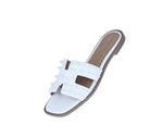 WOMAN'S SHOES WHITE PU LEATHER SANDALS ELIO-60