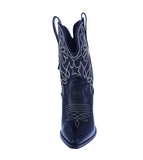 WOMAN'S SHOES BLACK PU LEATHER BOOTS ELK-46