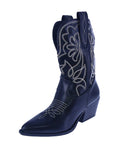 WOMAN'S SHOES BLACK PU LEATHER BOOTS ELK-46