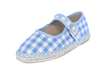 WOMAN'S SHOES BLUE CAN/RAFFIA SHOES FALLON-1