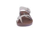 WOMAN'S SHOES BEIGE NUB SANDALS FARON-29
