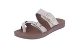 WOMAN'S SHOES BEIGE NUB SANDALS FARON-29