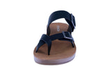 WOMAN'S SHOES BLACK PU LEATHER SANDALS FARON-29