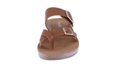 WOMAN'S SHOES TAN PU LEATHER SANDALS FARON-29