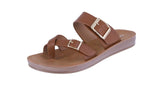 WOMAN'S SHOES TAN PU LEATHER SANDALS FARON-29