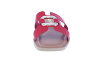 WOMAN'S SHOES RED PU LEATHER SANDALS FENG