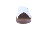 WOMAN'S SHOES WHITE PU LEATHER SANDAL FOREST-16