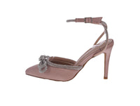 WOMAN'S SHOES BLUSH SATIN/GLITTER HEELS FREYA-5