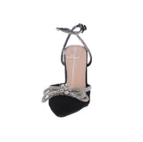 WOMAN'S SHOES BLACK NUB/GLITTER HEELS FREYA-5