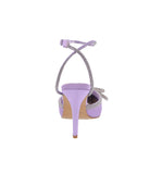 WOMAN'S SHOES LAVENDER SATIN/GLITTER HEELS FREYA-5