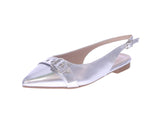 WOMAN'S FLATS SILVER METALLIC GARNER-1