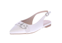 WOMAN'S FLATS WHITE PU LEATHER GARNER-1