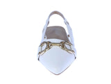WOMAN'S FLATS WHITE PU LEATHER GARNER-33