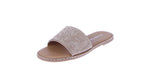 KID'S SHOES ROSE GOLD PU/GLITTER SANDALS GATETH-56K