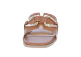 WOMAN'S SHOES TAN PU LEATHER SANDALS GELATO-35