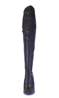 WOMAN'S SHOES BROWN PU LEATHER BOOTS GELSEY-1