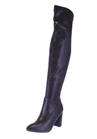WOMAN'S SHOES BROWN PU LEATHER BOOTS GELSEY-1