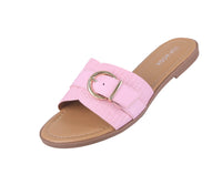 WOMAN'S SHOES PINK PU LEATHER SANDALS GRAND-72