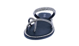 WOMAN'S SHOES BLACK RHINESTONE/GLITTER SANDALS HAITI-48