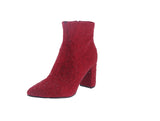 WOMAN'S SHOES RED RHINESTONE/SUEDE BOOTIES ICEBERG-12