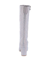 WOMAN'S SHOES SILVER RHINESTONE/GLITTER BOOTS ICEBERG-22