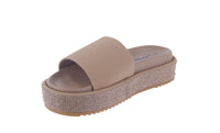 WOMAN'S SHOES TAUPE NUB/GLITTER SANDALS INNOVATION-8