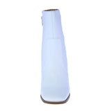 WOMAN'S BOOTIES WHITE PU LEATHER IVY-1