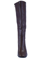 WOMAN'S BOOTS BROWN PU LEATHER IVY-7