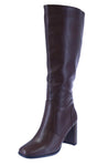 WOMAN'S BOOTS BROWN PU LEATHER IVY-7