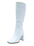 WOMAN'S BOOTS WHITE PU LEATHER IVY-7