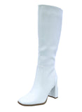 WOMAN'S BOOTS WHITE PU LEATHER IVY-7