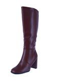 WOMAN'S BOOTS WINE PU LEATHER IVY-7