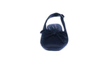 WOMAN'S FLATS BLACK SATIN JAMIE-63