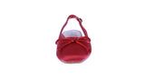 WOMAN'S FLATS RED SATIN JAMIE-63