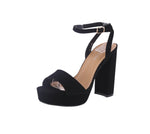 WOMAN'S SHOES BLACK NUB HEELS JANE-1