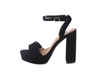 WOMAN'S SHOES BLACK NUB HEELS JANE-1