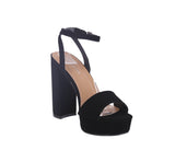 WOMAN'S SHOES BLACK NUB HEELS JANE-1