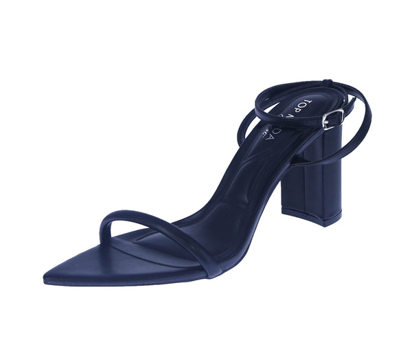 WOMAN'S HEELS BLACK PU LEATHER JANINE-1