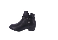 KID'S SHOES BLACK PU BOOTIES JESSI-03K