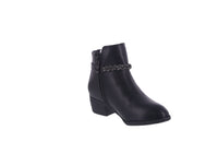 KID'S SHOES BLACK PU BOOTIES JESSI-03K