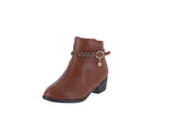 KID'S SHOES TAN PU BOOTIES JESSI-03K