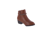 KID'S SHOES TAN PU BOOTIES JESSI-03K