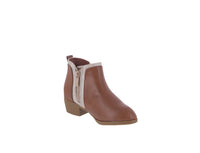 KID'S SHOES TAN PU BOOTIES JESSI-19K