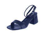 WOMAN'S SHOES BLACK PU LEATHER HEELS JOANNA-1