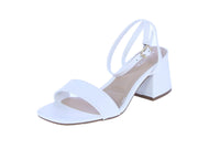WOMAN'S SHOES WHITE PU LEATHER HEELS JOANNA-1