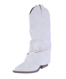 WOMAN'S SHOES IVORY NUB BOOTS JUBILEE-66
