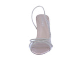 WOMAN'S SHOES NUDE PAT/CLEAR/GLITTER HEELS JUDIE-16